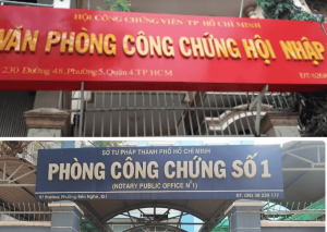 Một số địa điểm công chứng tiêu biểu tại các quận của TP.HCM