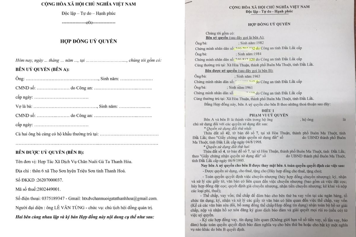 Những điểm mới của Luật Công chứng từ 01/07/2025 3 Hợp đồng uỷ quyền