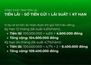 100 triệu gửi ngân hàng vietcombank lãi suất bao nhiêu? 13 100 triệu gửi ngân hàng vietcombank lãi suất bao nhiêu