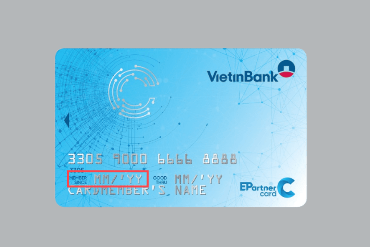 Cách xem ngày phát hành thẻ ATM Vietcombank trên thẻ vật lý