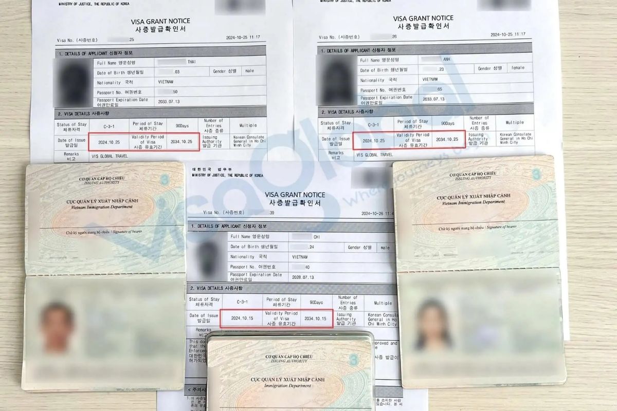 Làm visa hàn quốc mất bao lâu?