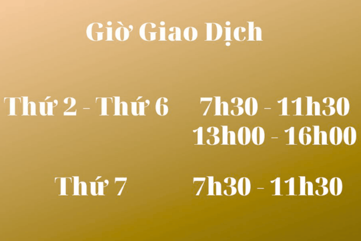 Giờ làm việc BIDV